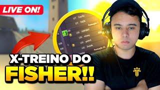 LIVE ON🟢JOGANDO COM O CHAT / X-TREINO DO FISHERFISHER AO VIVO FREEFIRE