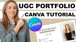 How To Make a UGC Portfolio with Canva | STEP BY STEP CANVA TUTORIAL