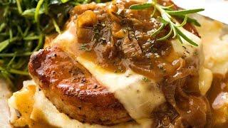 French Onion Smothered Pork Chops