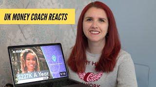 MONEY COACH REACTING TO Living On $227K A Year In London, England | Millennial Money