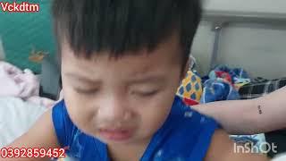 Bắp Xào hôm nay ho nhiều, Không biết bác sĩ có cho về hay không!