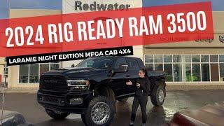 New 2024 Rig Ready Ram 3500 Laramie Night Edition Mega Cab 4x4 | Stock # RR39824 - Redwater Dodge