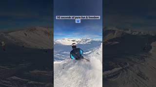 90 seconds fun & freedom ️ #skiing #ski #mountains