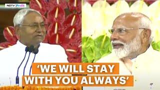 WATCH: In Nitish Kumar's Speech At NDA Meet, Reaffirmation For BJP & A Taunt For Congress