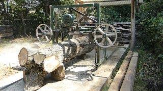 Making a Band Saw Mill, Full build (old,re-edited) // Fekvő szalagfűrészem