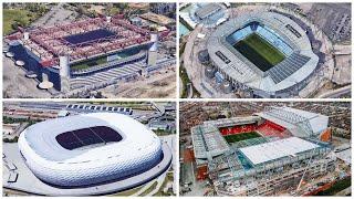 Amazing Aerial View from  Allianz Arena, San Siro, Anfield, Signal Iduna Park, Etihad...