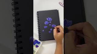 #paintwithme #flowers #gouache #painting #tutorial #virgobrushmagic #art #shorts #shortvideo #garden