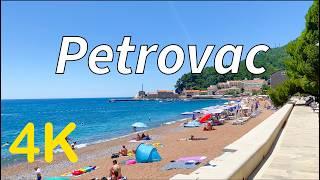 Petrovac Montenegro 4K Walking Tour - June 2024