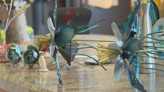 Artist creates 'Rebel Roses,' steel columbines to raise money for Dave Sanders Memorial Highway