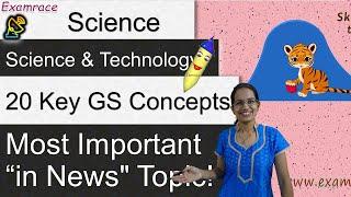 20 Key GS Concepts In Science & Technology: Most Important "in News" Topic!