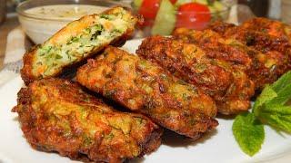 Τηγανίτες Κολοκυθιού - Κολοκυθοκεφτέδες  Greek Zucchini Fritters EngSub