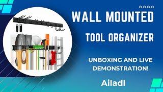 Wall Mount Tool Storage Rack. Complete Setup and Demonstration!