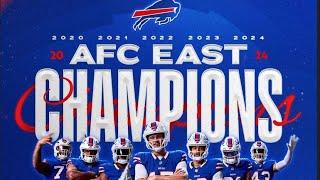 AFC EAST CHAMPS! Bills Celebrational Post Game Show!