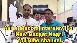 Asia Telecom DEVRATN AGRAWAL Interview For // New Gadget Nagri // YouTube Channel