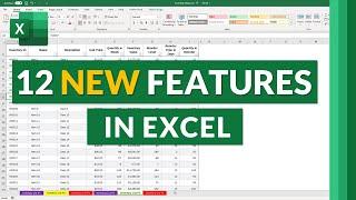 12 New features in Excel for 2021 // Updates in Microsoft Excel Web and Desktop