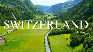 Switzerland Aerial Journey in 4K UHD - Relaxing Music & Breathtaking Nature Scenes