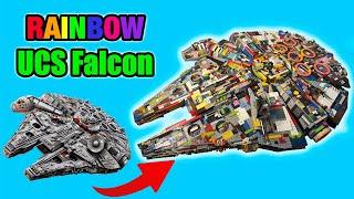 I Built the Lego UCS Millennium Falcon with SPARE PARTS!