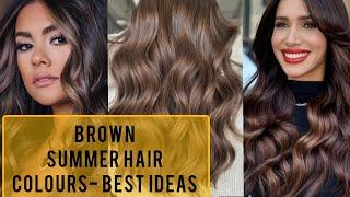 "Summer Sizzle: Hot Hair Color Ideas"| Hair colour trends 2024 | Brown Hair colours with highlights