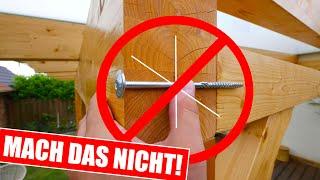 VERMEIDE diese FEHLER beim bau einer Terrassenüberdachung // MrHandwerk