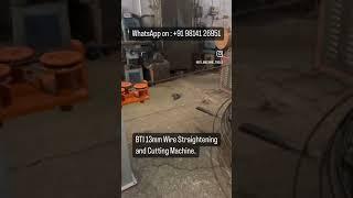 BTI 13mm #wire #straightening #cutting #machine #wirestraighteningcuttingmachine #wiremachinery
