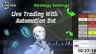 Automation Bot Live Trading with Auto B in the NQ Market | Sniper Auto Trader #ninjatrader8