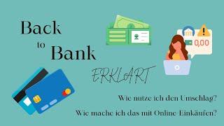 Back to Bank l einfach erklärt l Umschlagmethode für Anfänger l Budget Biene 