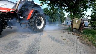 #staryalewariat 88' Zetor 16145 Turbo Intercooler 220HP - palenie gumy. BURNOUT  #jacekmocny