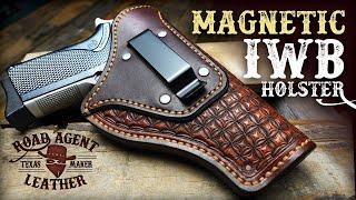 Making a Magnetic IWB Holster Leather Working ASMR