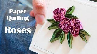 How to Make Paper Roses Card | Birthday Gift Ideas | Trandafiri Hartie