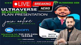 Ultravers Coin Zoom Meeting || Ultravers Coin Plan Presentation || Ubit Coin Zoom Meeting Live Today