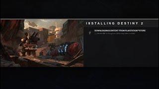 Destiny 2 Installation Screen PS4