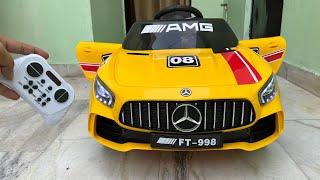 RC Mercedes-Benz AMG Car Unboxing & Testing | Remote Control Ride on Mercedes Car | Shamshad Maker