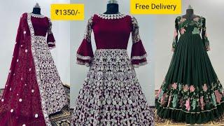 सिर्फ ₹1350/- में Heavy Party Wear Gown | Bollywood Style Designer Dress | 366 #fashionclubs