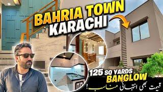 LOW PRICE 125 Sq Yards Designer VILLA | Bahria Town Karachi | Luxury Villa Tour | Out-Class Location