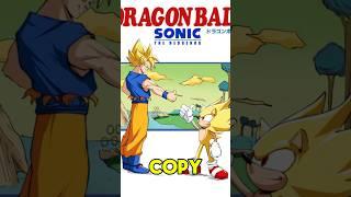 Did Sonic COPY Super Saiyan Goku? #dragonball #sonic #shorts