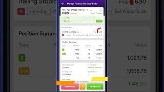 Option Trader by Dhan App : Auto Trailing SL Live Demo #dhanapp_rkonlinecenter #stockmarket