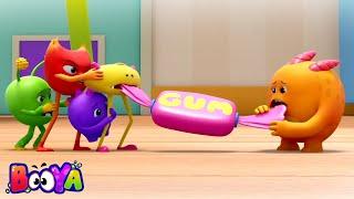 Bubble Gum Fiasco Fun | Funny Videos For Children | Kids Animated Video with Booya Cartoons