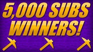 ServerMiner 5,000 SUB Giveaway WINNERS!