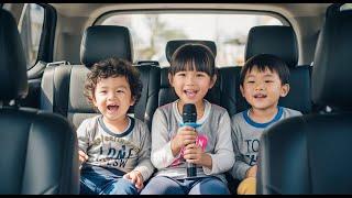超可愛！孩子們在車上合唱全場笑翻｜親子歡樂日常記錄