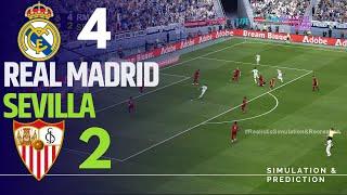 REAL MADRID 4-2 SEVILLA • Highlights • La Liga 24/25 | Simulation/Recreation