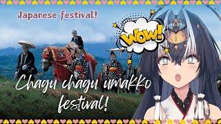 Tsukuyo reacting to amaging horse festival of Japan - Chagu Chagu Umakko || Waconnne Vtubers