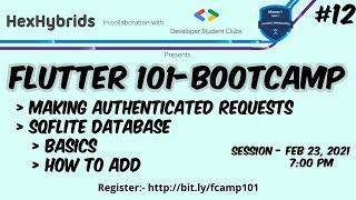 Flutter 101-Bootcamp(1080p) | Session-12 | HexHybrids