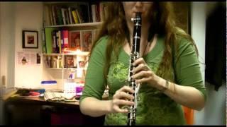 Vicky Cowles plays clarinet