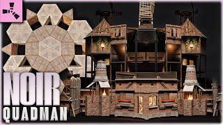 The Noir - Trio OFFLINE TANK - 5 BUNKERS - Easy to Build - RUST Base Designs 2024