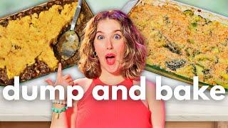 3 Healthy DUMP AND BAKE Vegan Casserole Recipes! (Gluten-Free)