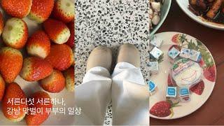 강남 맞벌이 부부의 일상 / 부부 브이로그 / 계속되는 회식 / 끝나지 않는 송년회 / 집들이 / 잠깐 고양이 나옴 / 2025 일기장