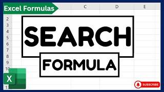 How to Use Search Formula in Excel || Search Function in Excel || Urdu / Hindi