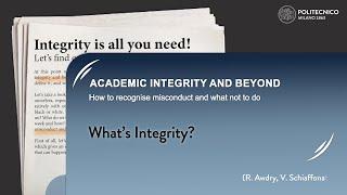 What's integrity? Defining integrity in the context of learning