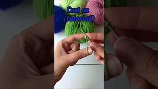 How to cast on | Knitting tutorial for beginners #knitting #knittingtutorial #knittingpattern #knit