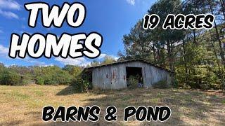 19 Acres - 2 Homes - Pasture - Ponds - Barns - Alabama Land For Sale